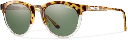 Smith Women's Questa Polarized Sunglasses - amber tortoise/gray green polarized lens - view large