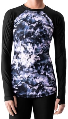 BlackStrap Women's Pinnacle Crew Base Layer Top - tie dye rose - view large