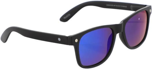 Glassy Leonard Polarized Sunglasses - matte black/green mirror polarized lens - view large