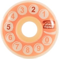 Dial Tone Wheel Co. OG Rotary Skateboard Wheels - white/peach (99a)