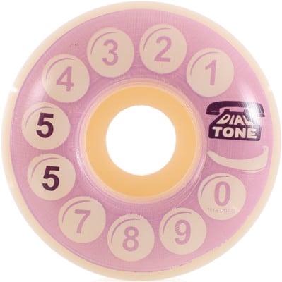 Dial Tone Wheel Co. OG Rotary Skateboard Wheels - white/purple (99a) - view large