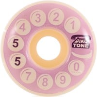 Dial Tone Wheel Co. OG Rotary Skateboard Wheels - white/purple (99a)
