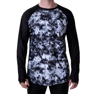 BlackStrap Skyliner Crew Base Layer Top - tie dye black - view large