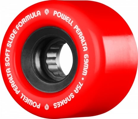 Powell Peralta Snakes Cruiser Skateboard Wheels - red v2 (75a) - view large