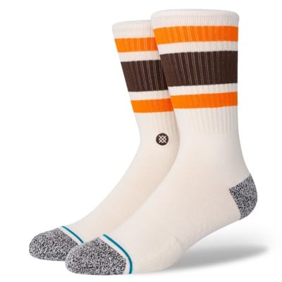 Stance Boyd Infiknit Sock - off white/brown/orange - view large