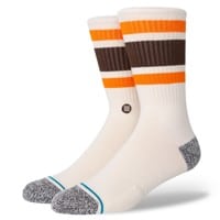 Stance Boyd Infiknit Sock - off white/brown/orange