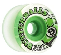 Sector 9 Butter Balls Slide Formula Longboard Wheels - clear/green 70 (75a)