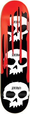 Zero 3 Skull Blood 8.25 Skateboard Deck - red - view large