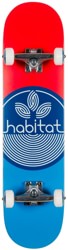 Habitat Leaf Dot 7.75 Complete Skateboard - blue