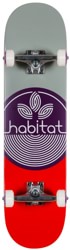 Habitat Leaf Dot 8.0 Complete Skateboard - purple
