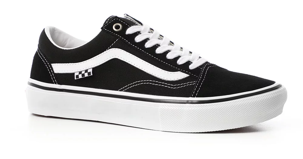 sla Seraph salami Vans Skate Old Skool Shoes - black/white - Free Shipping | Tactics
