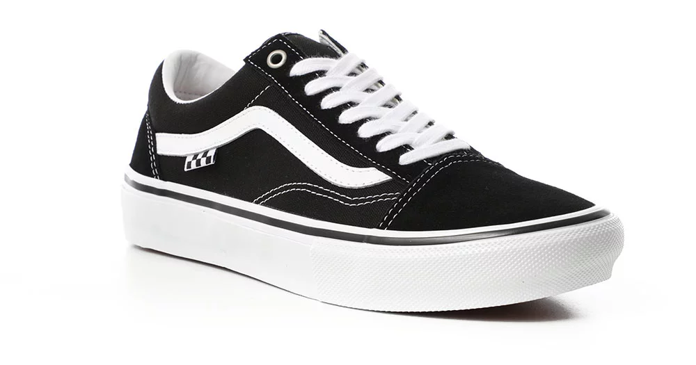 repentino Opinión tobillo Vans Skate Old Skool Shoes - black/white - Free Shipping | Tactics