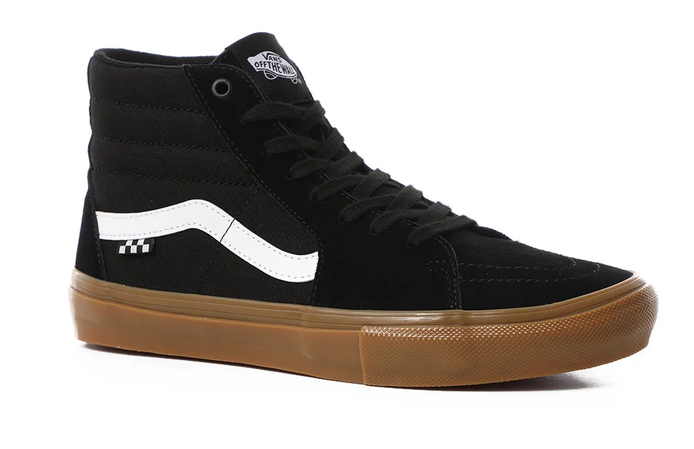 Vans Skate Sk8-Hi Shoes - black/gum - Free Shipping