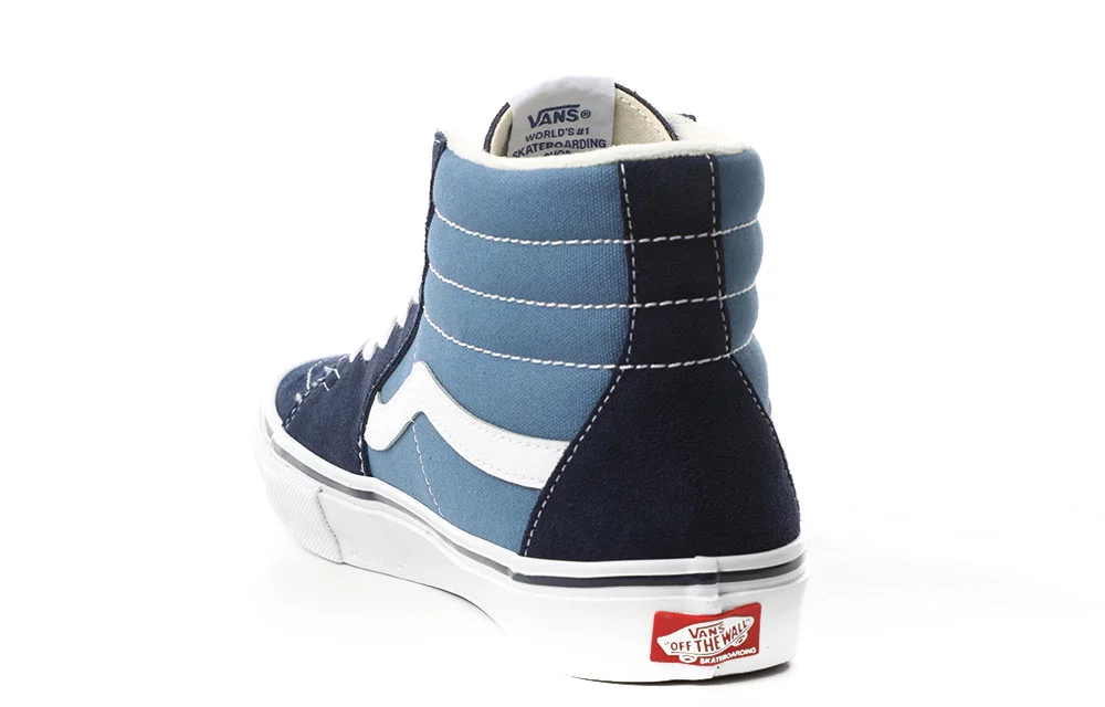 Vol Betsy Trotwood Gloed Vans Skate Sk8-Hi Shoes - navy/white - Free Shipping | Tactics