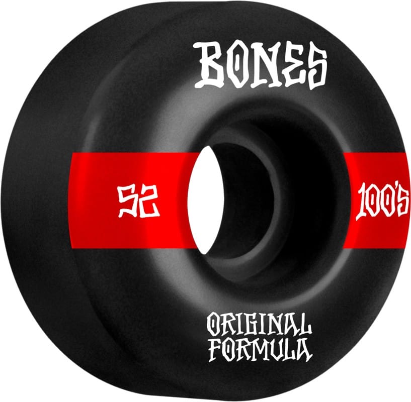 Bones 100's OG Formula V4 Wide Skateboard Wheels Tactics