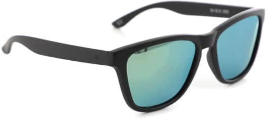 Glassy Deric Polarized Sunglasses - matte black/gold mirror polarized lens - view large