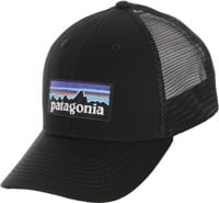 Patagonia P-6 Logo LoPro Trucker Hat - black