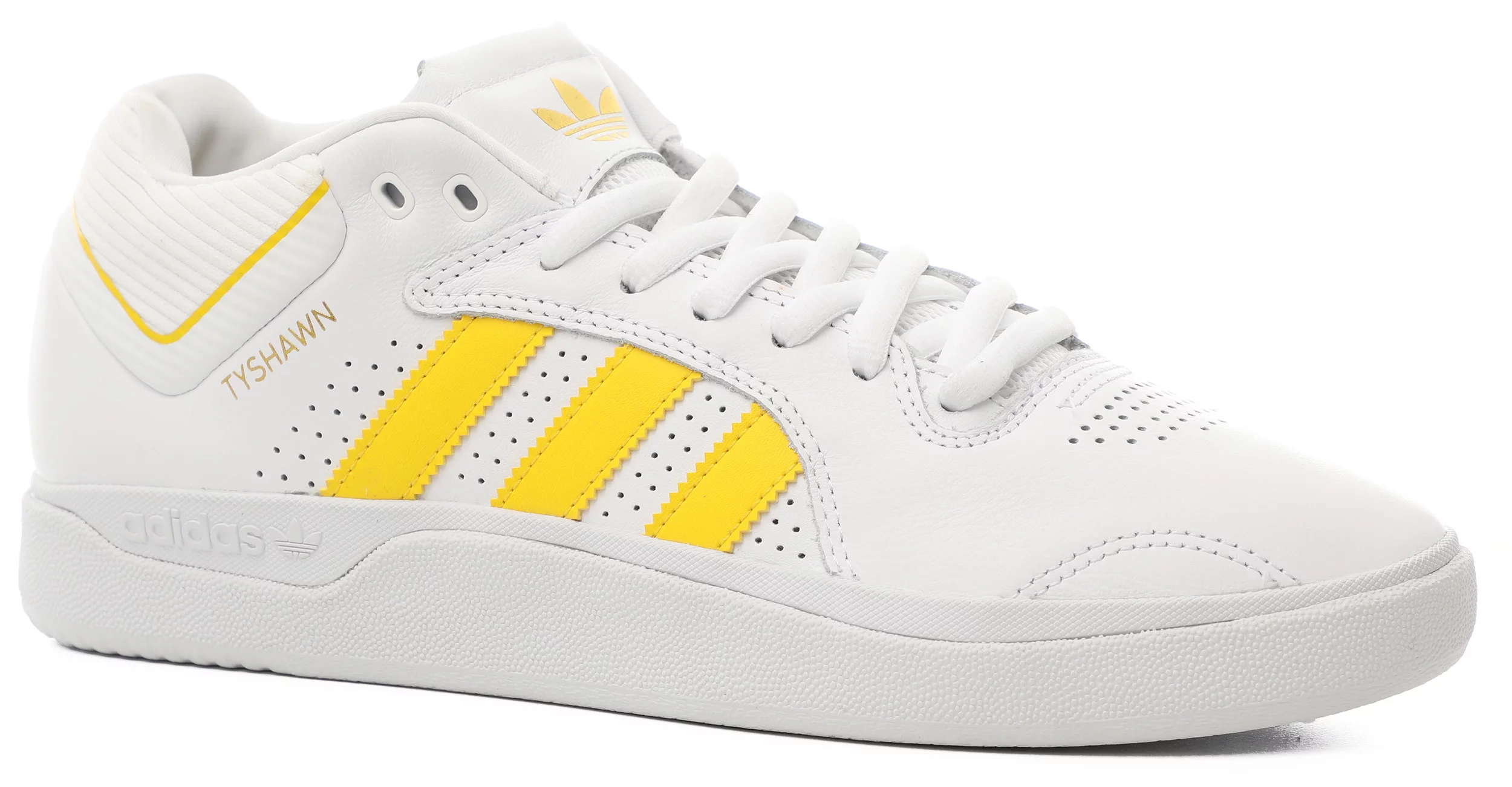 Frustración saltar amanecer Adidas Tyshawn Pro Skate Shoes - footwear white/yellow/gold metallic |  Tactics