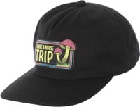 Happy Hour Have A Nice Trip Snapback Hat - black