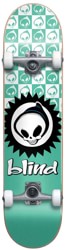 Blind Checkered Reaper 7.375 Soft Wheels Complete Skateboard - mint