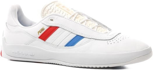 Adidas PUIG Skate Shoes - footwear white/bluebird/vivid red - view large