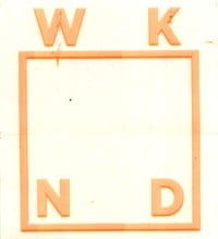 WKND Logo Sticker - neon orange