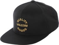 Volcom Bearing 110 Snapback Hat - black