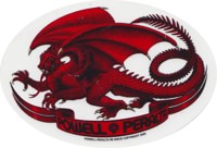Powell Peralta Oval Dragon Sticker - red