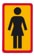 Girl OG MD Sticker - black-yellow-red