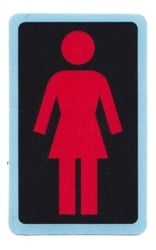 Girl OG MD Sticker - red-black-blue