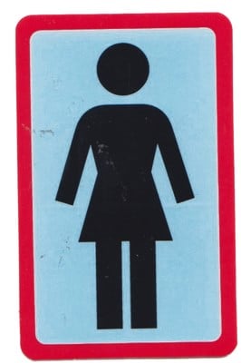 Girl OG LG Sticker - black-blue-red - view large