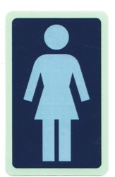 Girl OG LG Sticker - blue-navy-teal