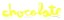 Chocolate Chunk 3" Sticker - neon yellow