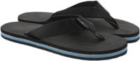 Rainbow Sandals Women's Classic Rubber Sandals - all black w/rainbow arch