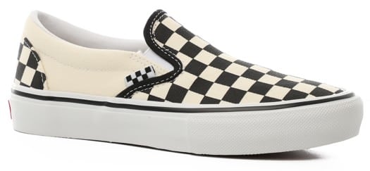 Vans Skate Slip-On Shoes - (checkerboard) black/off white - view large