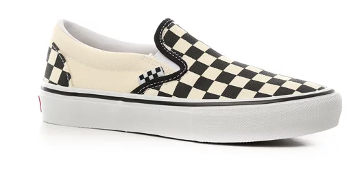 Vans Skate Slip-On Shoes - (checkerboard) black/off white
