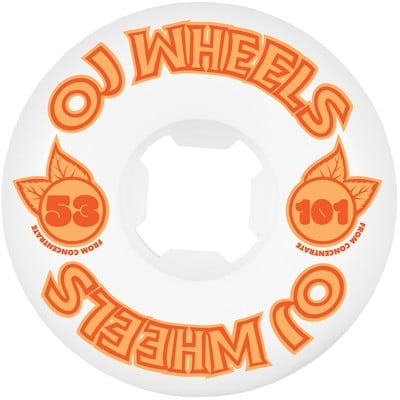 OJ From Concentrate Hardline Skateboard Wheels - white/orange/orange (101a) - view large