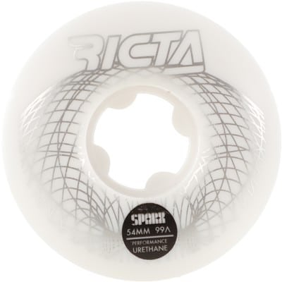 Ricta Sparx Skateboard Wheels - wireframe silver (99a) - view large