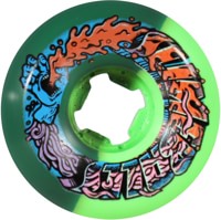 Santa Cruz Greetings Speed Balls Skateboard Wheels - green/black (99a)