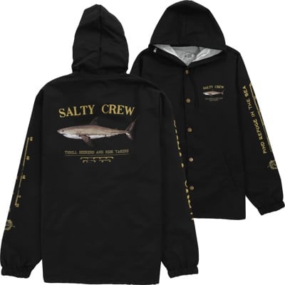 Salty Crew Bruce Snap Coach Jacket - black - view large