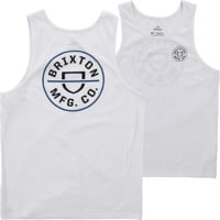 Brixton Crest Tank - white/black/royal