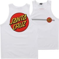 Santa Cruz Classic Dot Tank - white
