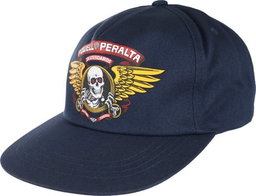 Powell Peralta Winged Ripper Snapback Hat - navy - view large