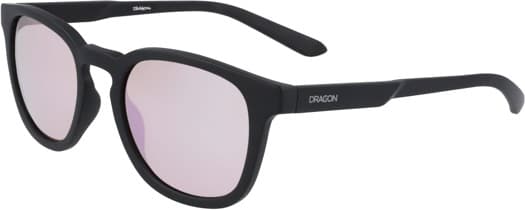 Dragon Finch Sunglasses - matte black/rose gold ion lumalens - view large