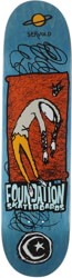 Foundation Servold Planet Saturn 8.0 Skateboard Deck - blue