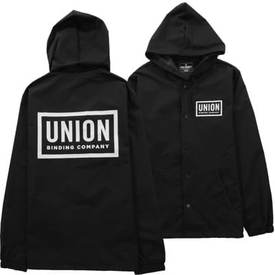 Union Hooded Coach Jacket - black - view large