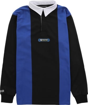 Tactics Global Div L/S Rugby Polo Shirt - black/royal - view large