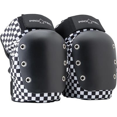ProTec Street Knee Open Back Skate Pads - black checker - view large