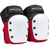ProTec Street Knee Open Back Skate Pads - red white black