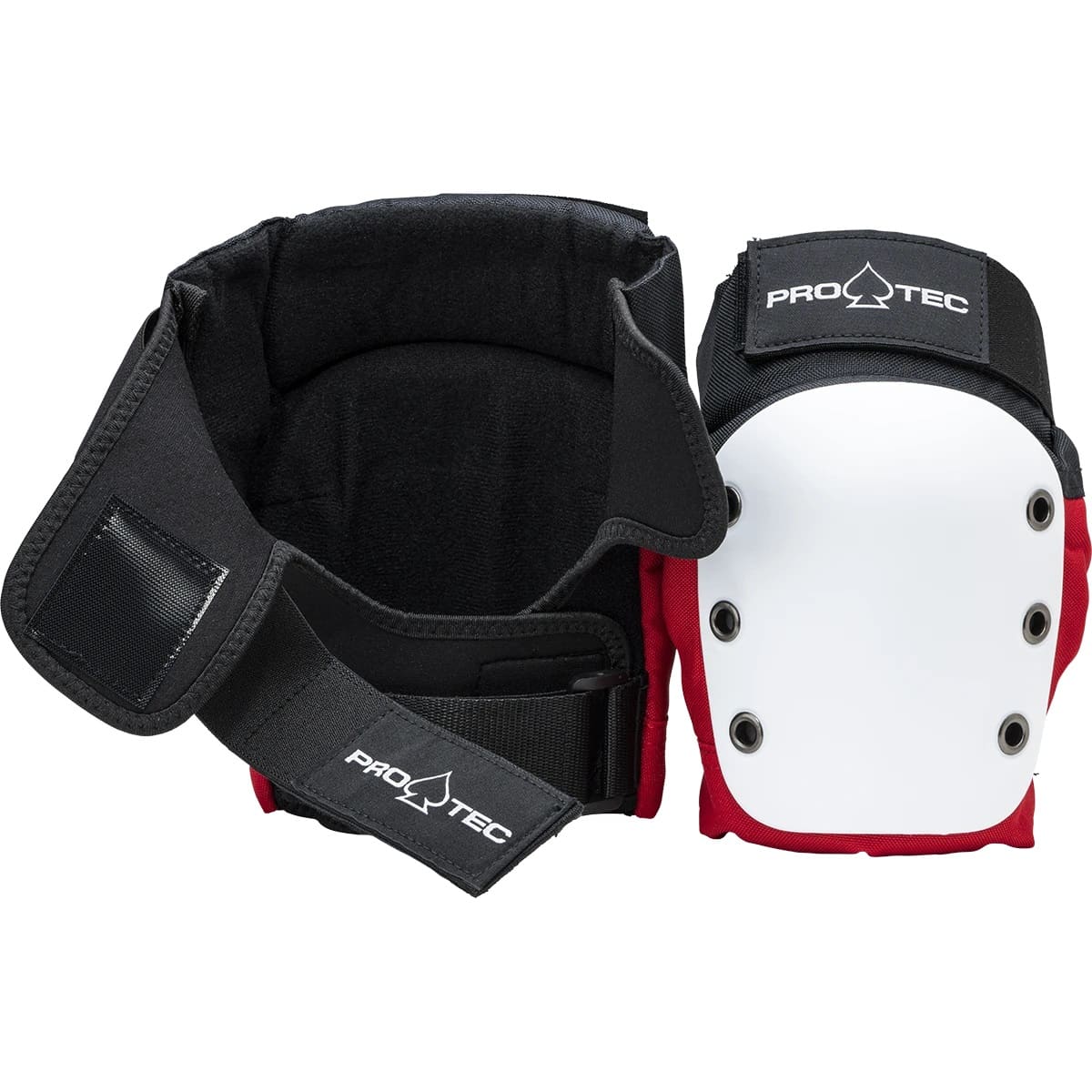 ProTec Street Knee Open Back Skate Pads black checker Tactics